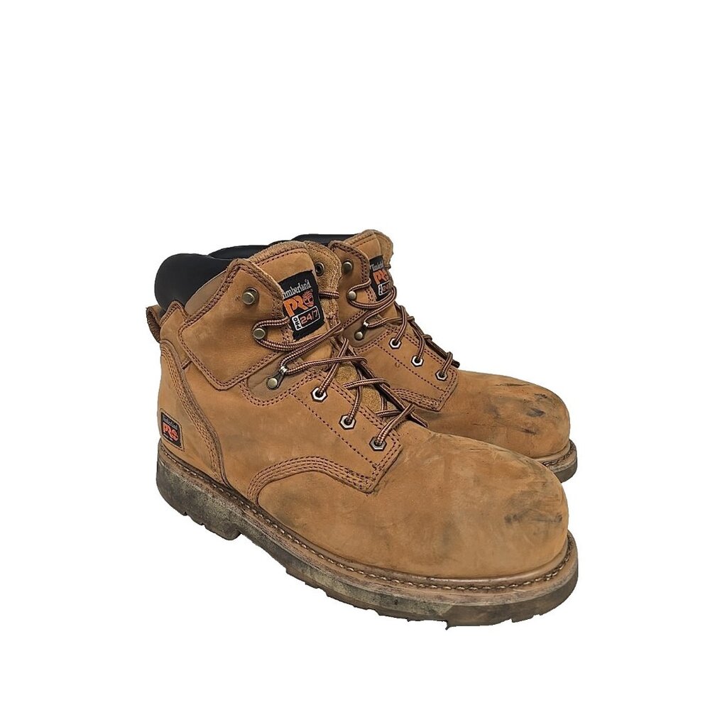 TIMBERLAND PRO Men's PIT BOSS 6" STEEL TOE WORK BOOTS 33031 Wheat Size 13W